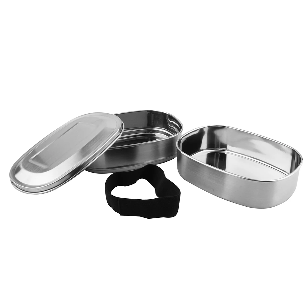 Высококачественный Прочный 2-слойный Ланч-бокс из нержавеющей стали Bento большой