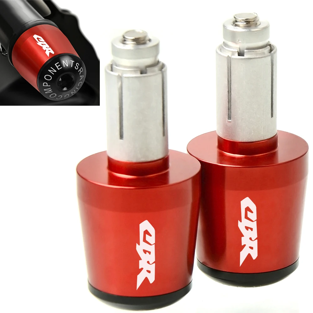 

7/8" 22MM Handlebar Hand Grips Handle Bar End Cap for Honda CB 599 919 600 HORNET CBR 600 F2 F3 F4 F4i 900RR VTX1300 NC700 S/X