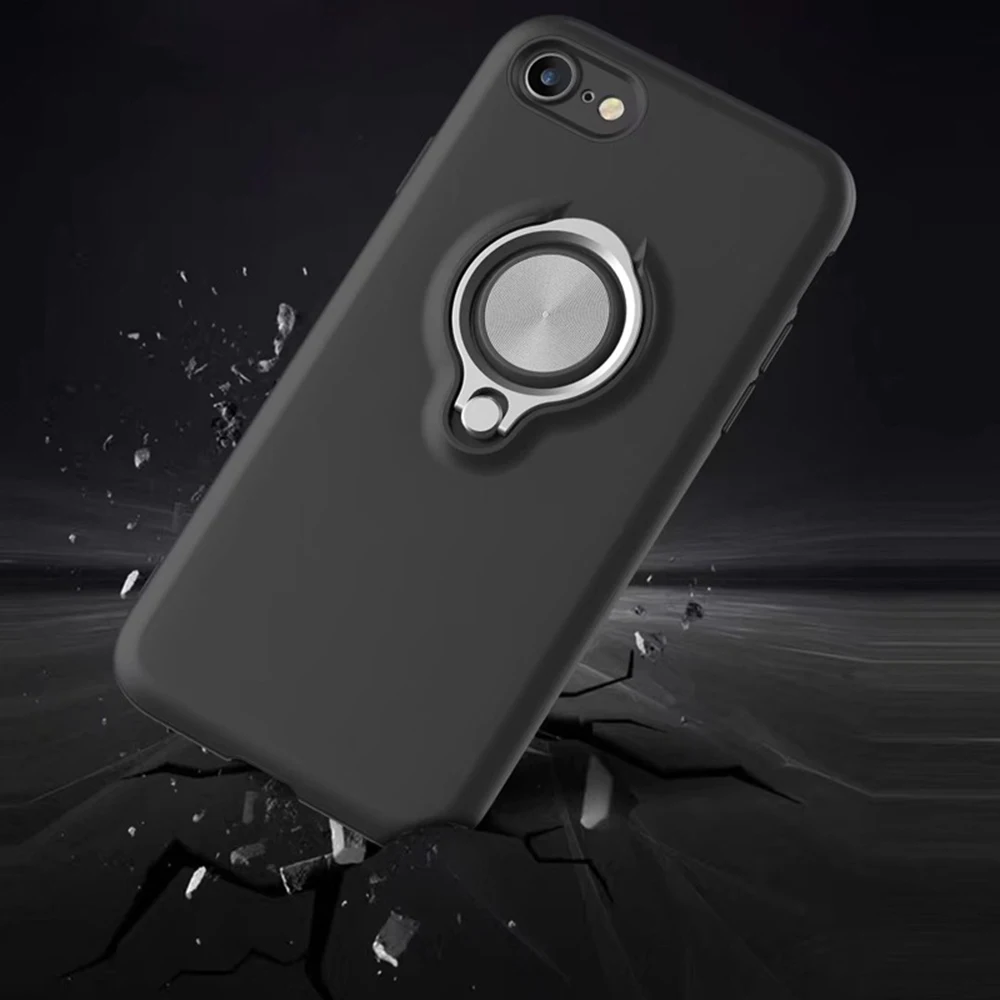 Heyytle Броня противоударный чехол для iPhone X 8 7 6 6s Plus кольцо держатель Чехол