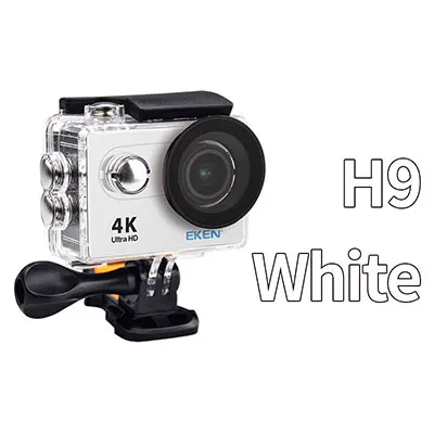 Оригинальная Экшн-камера eken H9/H9R Ultra FHD 4K 25FPS, Wifi, 30 м, водонепроницаемая, 2 экрана, 1080 p, подводная, go, Спортивная камера extreme pro - Цвет: H9 White