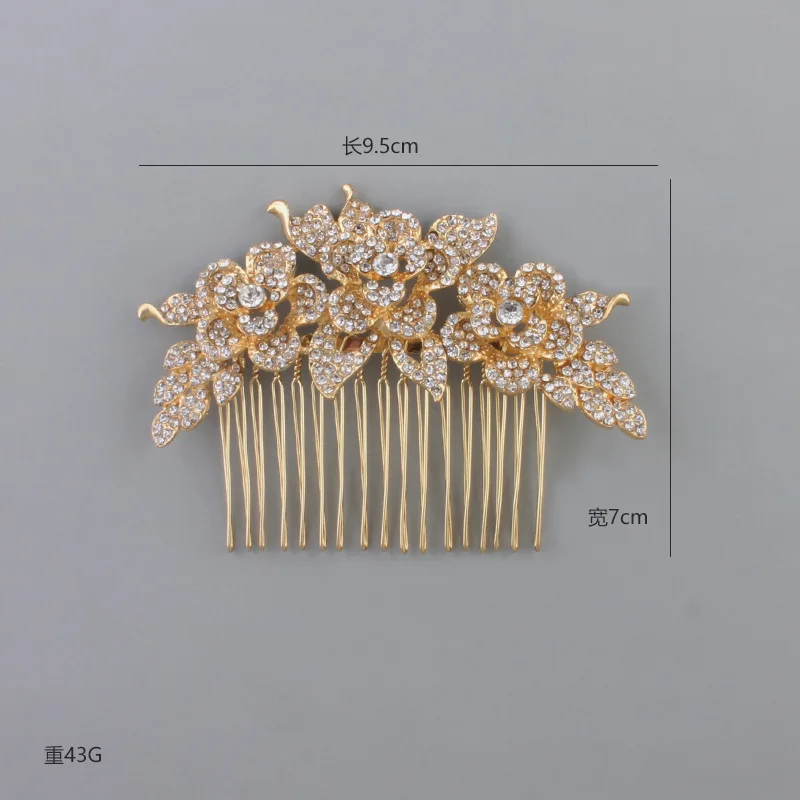 SLBRIDAL Новое поступление хит продаж золотистые прозрачные стразы кристаллы