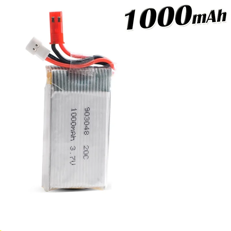 2017 DXF RC Lipo батарея 3 7 V 1000mAh JJRC H11C H11WD JST для H11D HQ898 Квадрокоптер Дрон батарейный