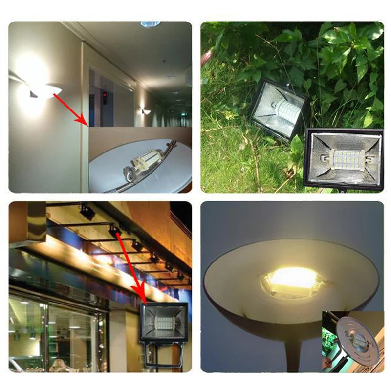 Диммируемая 25 Вт 118 мм Светодиодная лампа R7S Samsung SMD5730 j118мм прожектор Высокий люмен