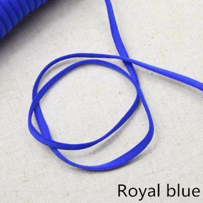 Royal blue Meetee 23 ярдов 5 мм веревка эластичная лента веревка лента плечевой ремень детская лента для волос кольцо для волос обувь аксессуары ручной работы BD393 - Цвет: Royal blue
