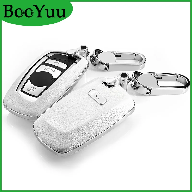 Чехол для ключей BooYuu Fantasy 6 видов цветов из воловьей кожи + ABS BMW 1 2 3 4 5 7 Series All X3 X4 2009