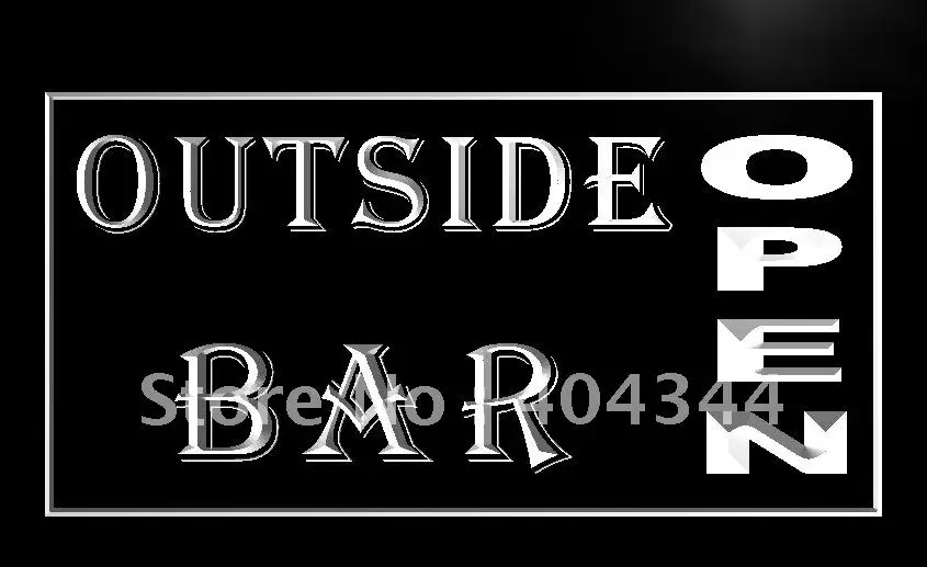 

LB647- Outside Bar Pub Club Open Beer LED Neon Light Sign