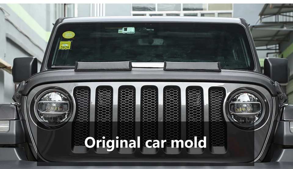 Автомобильный чехол SHINEKA для Jeep Wrangler JL+ черный чехол из искусственной кожи для двигателя, защита переднего капота, аксессуары для Jeep Wrangler JL