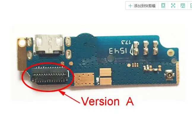 Version A Новая USB плата с зарядным портом гибкий кабель соединитель части для Asus Zenfone Max ZC550KL Z010DA QL1503 QL1502 Fm01b USB Замена - Цвет: Version A