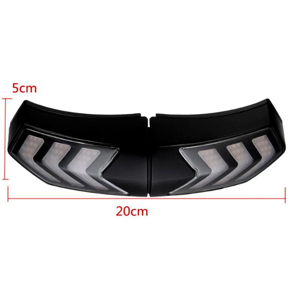 12V Wireless Motorcycle LED Smart Brake Light Turn Signal Indicators For Universal Helmet |
