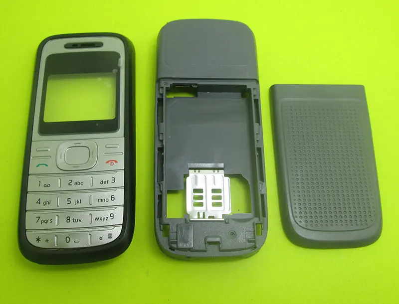 Белый черный чехол с полным корпусом клавиатура для Nokia 1200 1208 отверткой открытые