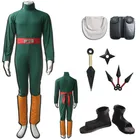 Аниме Рок Ли Косплей Костюм Хэллоуин полный комплект Рождественский карнавальный костюм