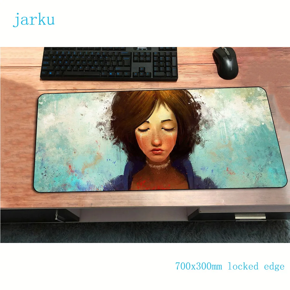 Коврик для мыши bioshock 700x300x2 мм игровой коврик Аниме xl офисный Настольный ноутбука
