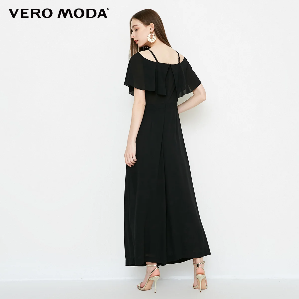 Vero Moda женский укороченный широкий комбинезон с гофрированным воротником | 318344512