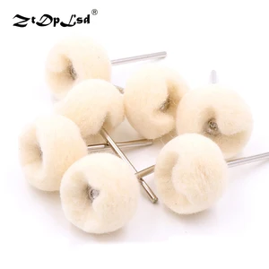 ZtDpLsd 5 шт. 2,35 мм3 мм хвостовик тонкая шерсть отделка шариковые колеса Полировка вращающийся инструмент машина щетка Удаление заусенцев Deflash