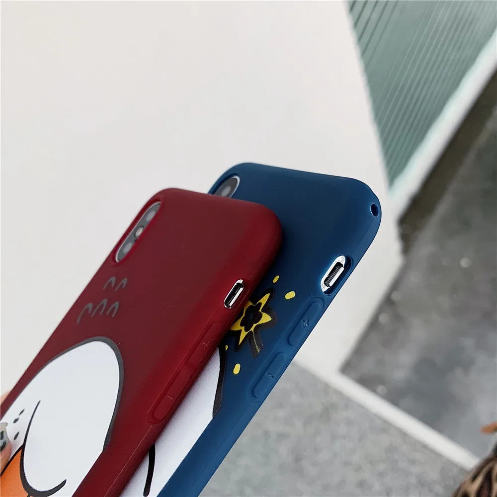 Для IPhone 7 Чехол рельеф Мода милый утка матовый чехол для X XS Max XR 6 S 8 плюс мягкий