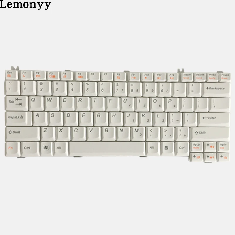 Белый США клавиатура для ноутбука LENOVO F41 F31G Y510A F41G G430 G450 3000 C100 C200 C460 C466 Y330 Y430 F41A US клавиатура - Цвет: Белый