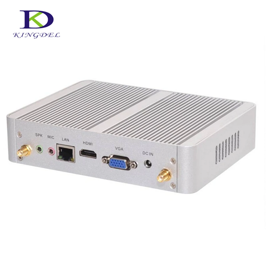 Fanless Mini PC Intel Core i5 4200Y i3 4020Y i3 6006U DDR3L RAM mSATA SSD WiFi Gigabit LAN Fanless HDMI VGA 6xUSB HTPC Windows10