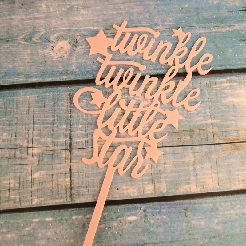 Золотая блестящая бумага Twinkle Little Star Cup топперы для торта как я Wonde украшение для свадебного торта Baby Shower вечерние топперы для кексов E