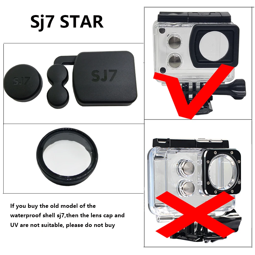 Аксессуары TUYU для объектива SJCAM SJ7 стекло с УФ фильтром крышка чехол корпуса Star sj6