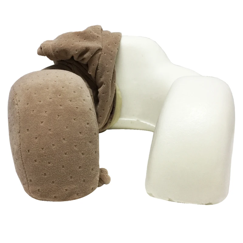 Новая удобная одноцветная u-образная надувная подушка для путешествий