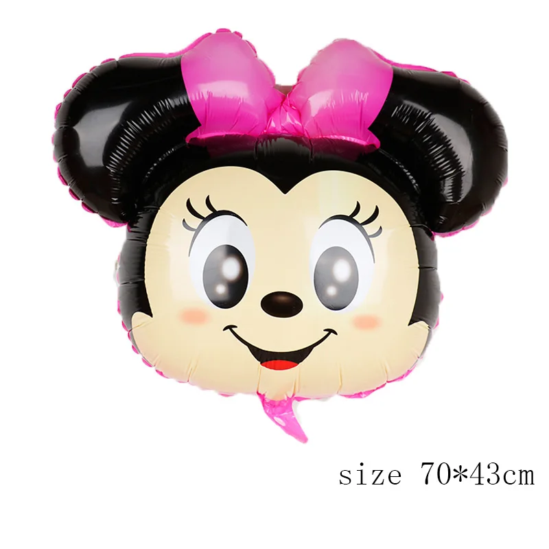 1pc mini 112 см гигантский Микки Минни Маус фольгированный шар мультфильм день рождения украшения для детей Детские вечерние игрушки - Цвет: 1pc mini