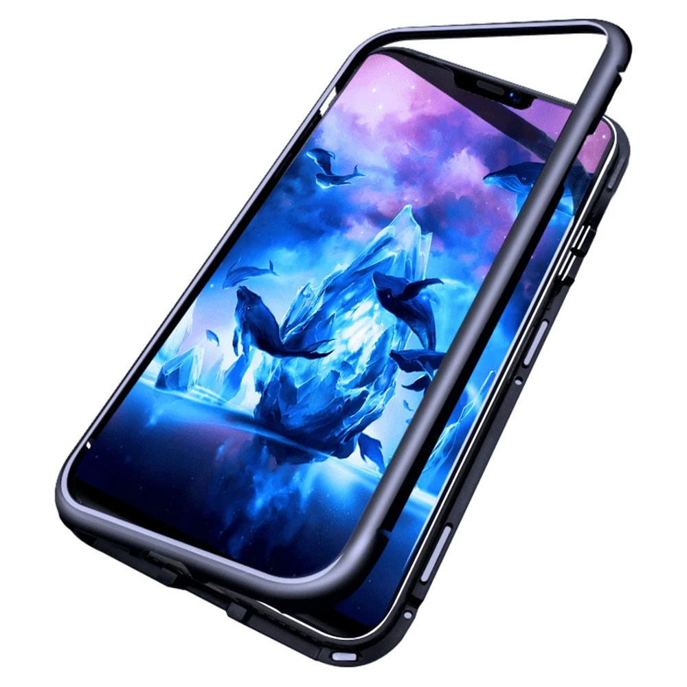 Магнитный металлический чехол OTAO 360 для Samsung Galaxy S9 S8 S10 Plus S7 Edge A5 задняя Магнитная