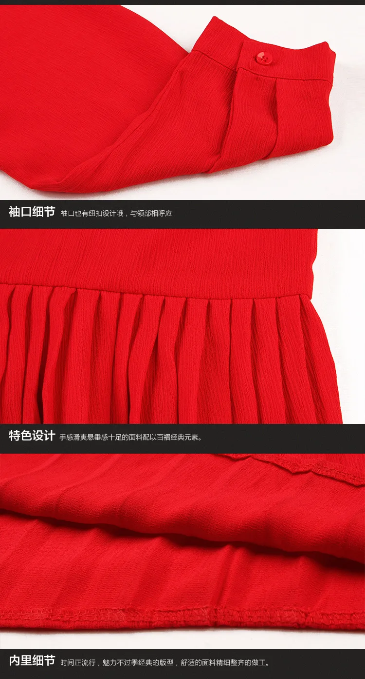 Женское шифоновое плиссированное платье new2017 милое свободное Повседневное с