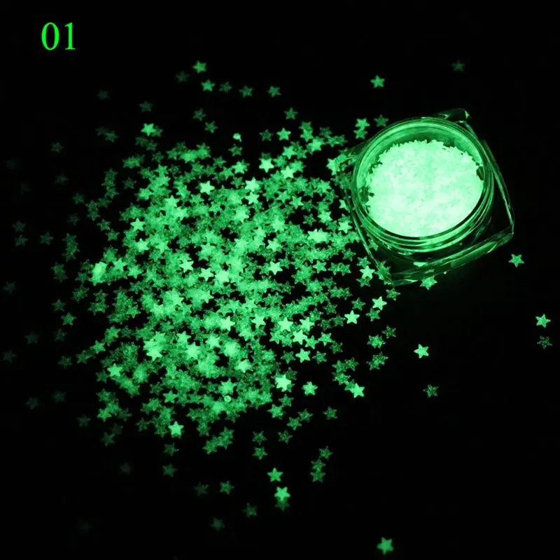 

Luminous Sequins Glow In the Dark Glitters Resin Jewelry Findings Nail Art Craft