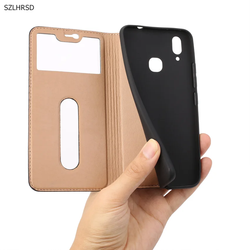 Новый Пояса из натуральной кожи чехол для Vivo X21 откидная крышка Роскошный Полная