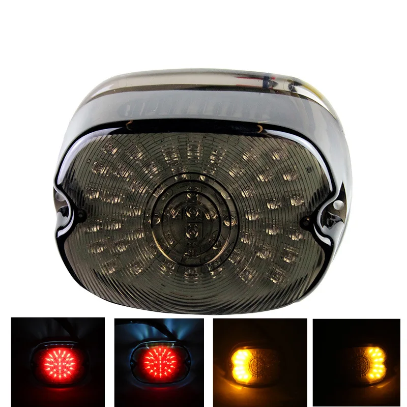 Красный 12В 30 Вт Aftermarket LED задний фонарь тормозной Свет Замена для мотоцикла Dyna FL