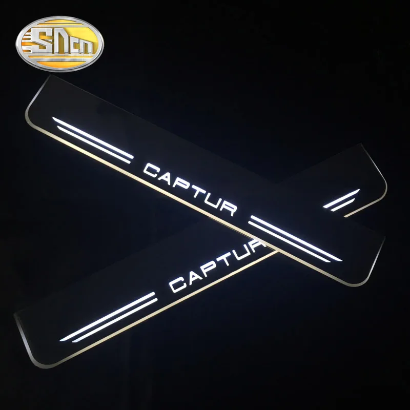 SNCN Автомобильный светодиодный дверной порог для Renault Captur 2016 2017 2018 ультра тонкий