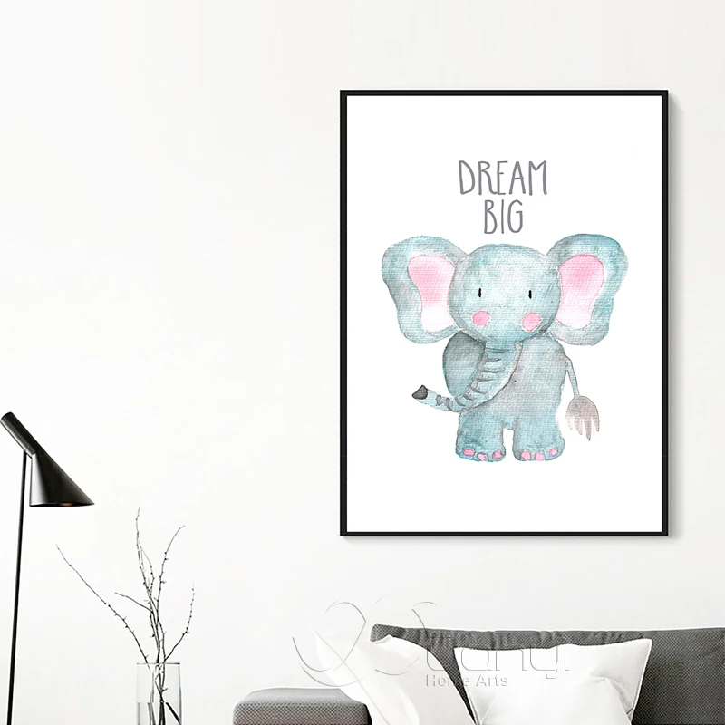 Постеры для детской комнаты Babykamer картина с животными Настенная изображением