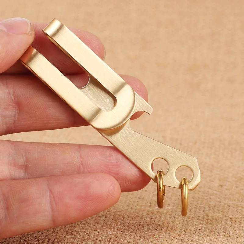 Высокое качество EDC открывалка для бутылок металлический латунный зажим денег