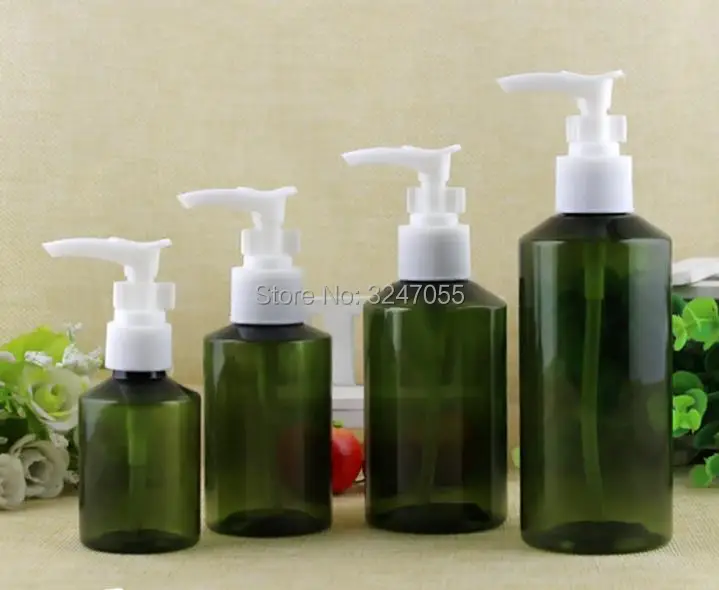 

50ml100ml150ml200ml Plastic Empty Cosmetic Lotion Pump Bottle, Oliver Green Cosmetic Cream Container, Portable Emulsion Package