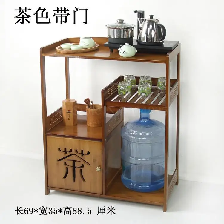 VIP 4 Simple bamboo sofa side mini coffee table tea rack tea cabinet removable side cabinet tea table corner table burning table - Цвет: VIP 4