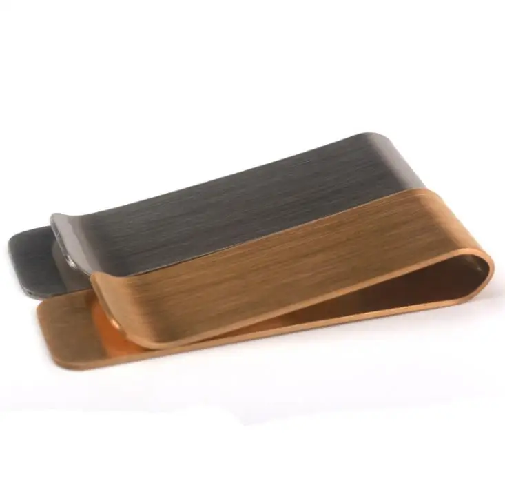 500 шт зажим для денег из нержавеющей стали золотого серебряного цвета 2 Цвета