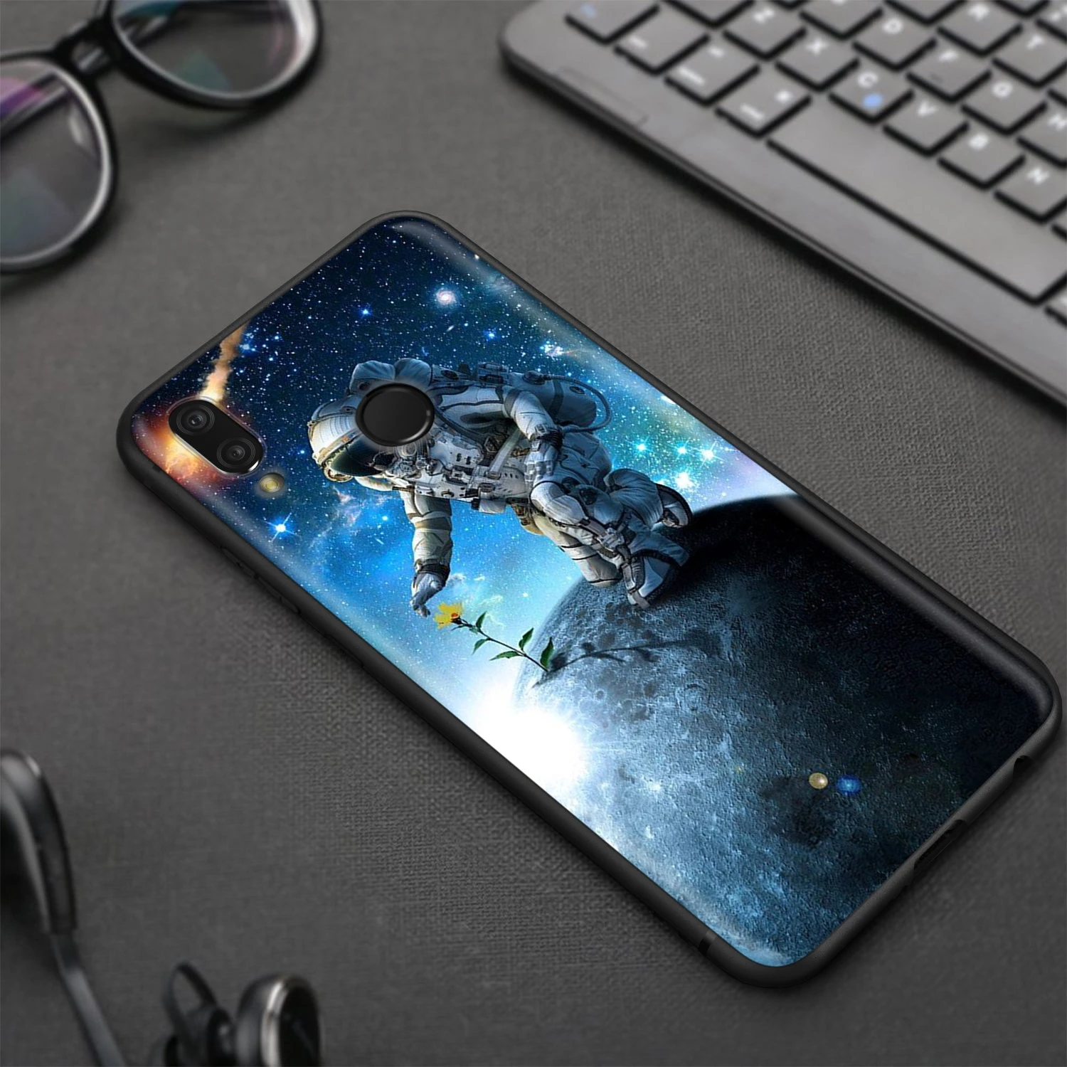 Lavaza Космос любовь Луна астронавт чехол для Huawei Honor 10 9 8 8x 8c 7x 7c 7a Note Nova 3 3i Lite Y9 Y7 Y6 |