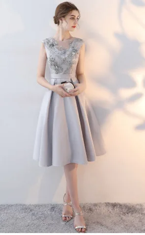 Vestido de noche encaje con cuentas 2019 nueva fiesta официальная фиеста эра Делгада а-силуэт falda sin respaddo