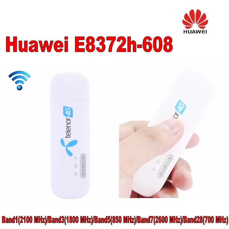 100 шт разблокированный Huawei E8372 E8372h 608 Wingle LTE Универсальный 4G USB модем автомобильный