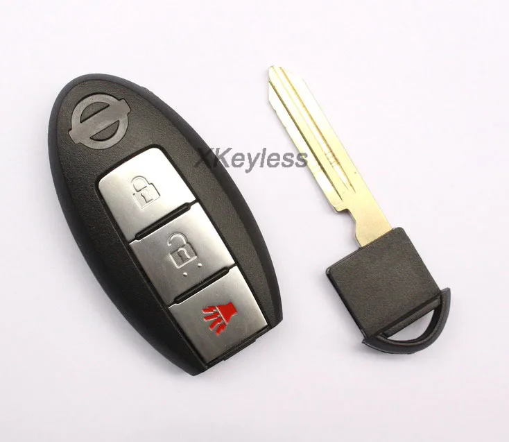 

2017 for Nissan Patrol car 3 button fob smart remote key control 433mhz, keyless go entry push start