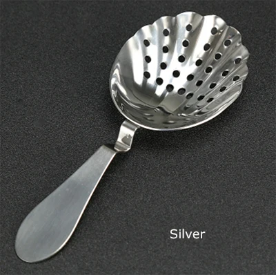 Silver Нержавеющая сталь дизайн корпуса Винтаж джулеп Стрейнер панели инструментов - Цвет: Silver