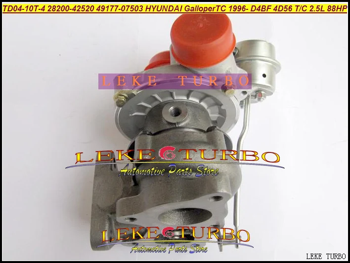Турбокомпрессор Turbo 28200 42520 49177 07503 для HYUNDAI Galloper TC 1996 D4BF 4D56 T/C 2.5L 88HP бесплатная