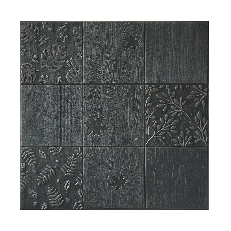 Dark gray Самоклеющиеся 3D наклейки в виде кирпичной стены гостиной водостойкий поролон комнаты спальни DIY клей обои искусство 70*70*0,5 см настенные наклейки для дома - Color: Dark gray