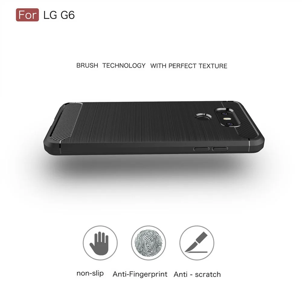 Облегающий чехол для LG G6 Plus + Duo тонкий светильник вый мягкий LGG6 G 6 текстура из