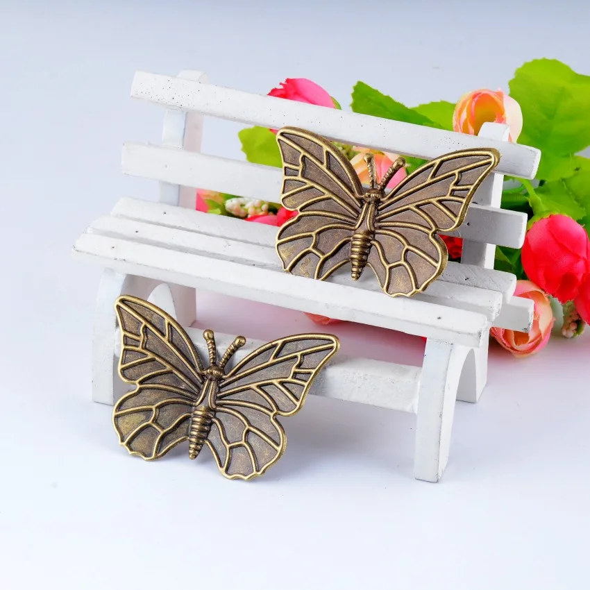 Бесплатная доставка 15 с бронзовой филигранью под старину Соединители-бабочки