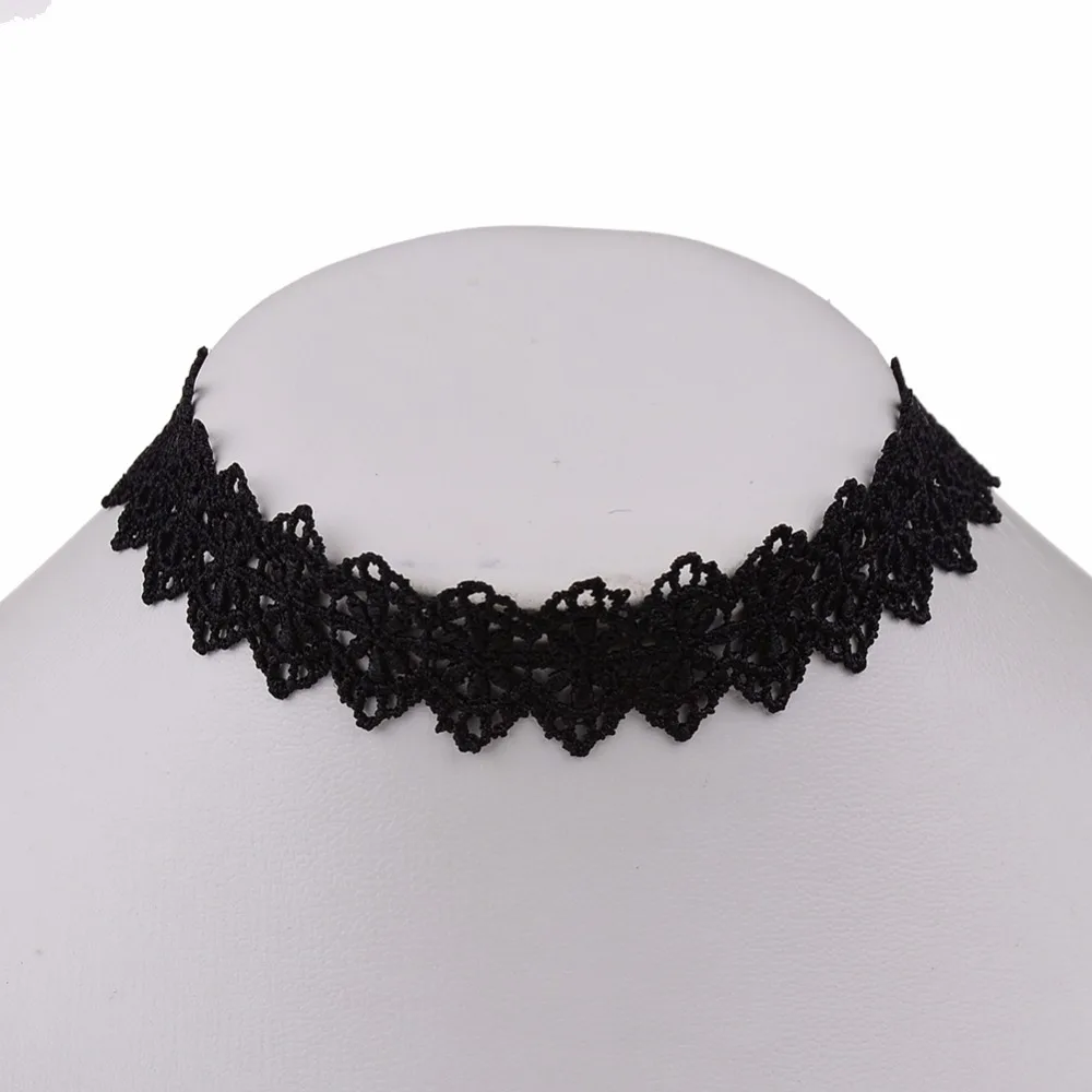 Ожерелье чокер женское кружевное черного цвета 1 шт.|accessories for women|fashion accessories