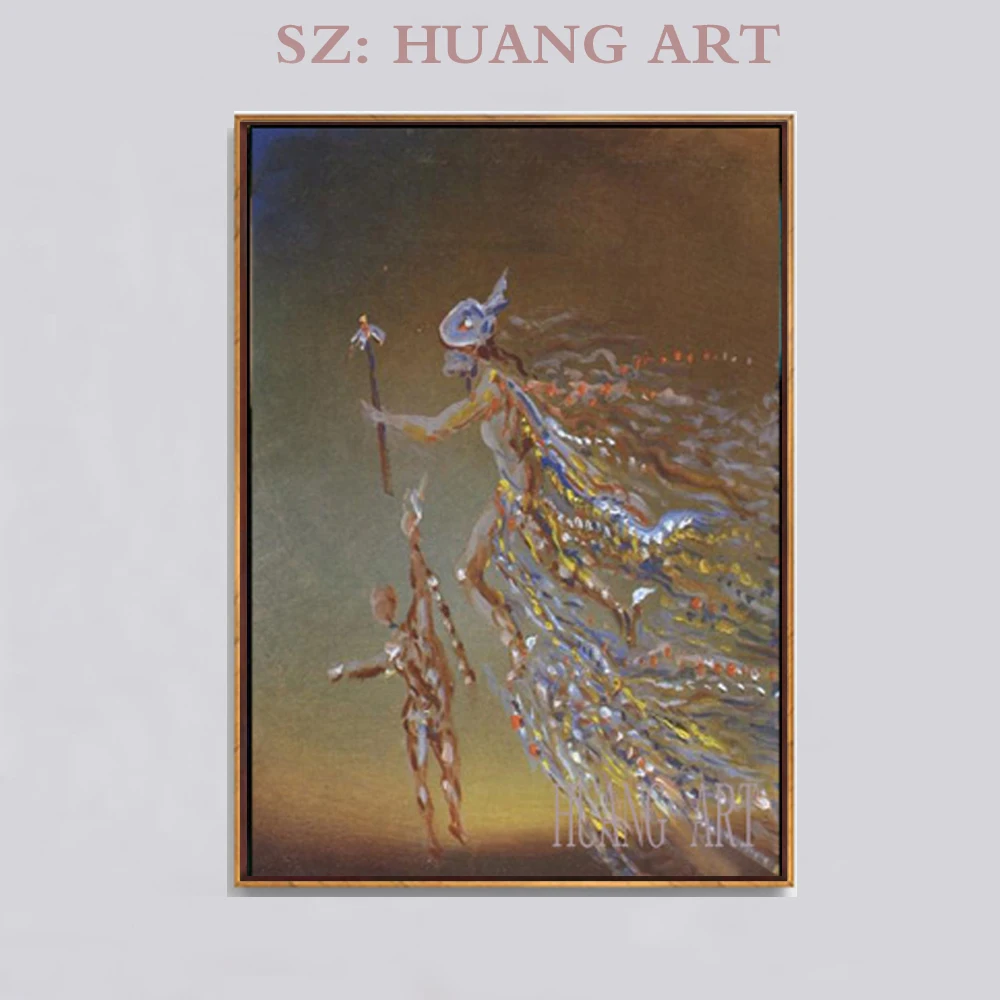 Раскрашенные вручную известные художники испанский черный белый цвет Картина на