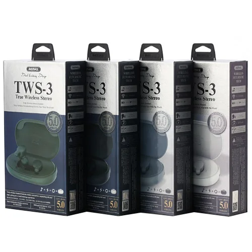 REMAX TWS 3 наушники power Bank Функция Магнитный контактный дизайн бинауральное
