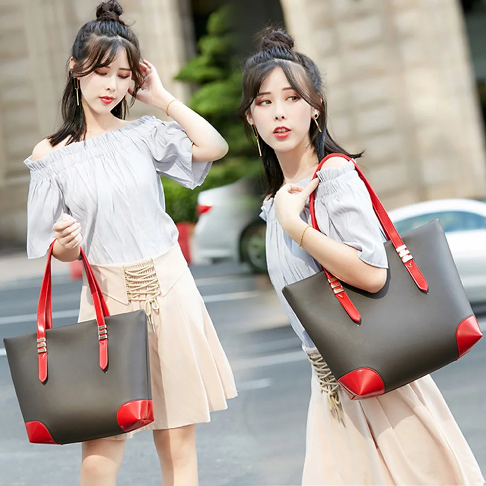 Ретро Для женщин Pu сумки Сумка Мода Большие Tote кошелек новая сумка Хобо