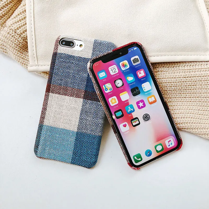 Чехол из мягкого ТПУ с текстурой ткани Boucho для iphone X XS MAX XR 6 6S 7 8 plus ультратонкий